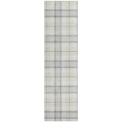 Zinara Gray Washable Indoor-Outdoor Rug