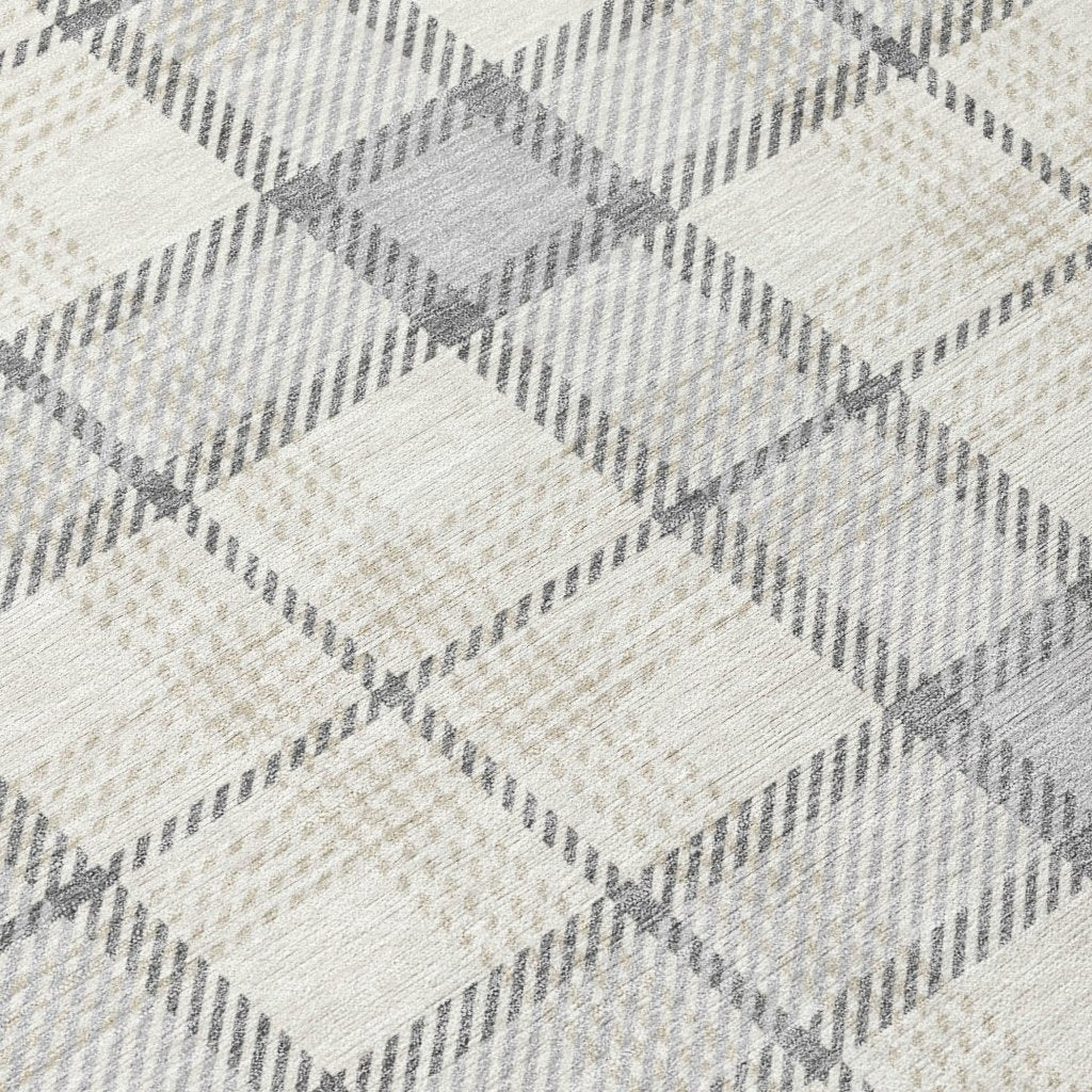 Zinara Gray Washable Indoor - Outdoor Rug - LOOMLAN - LOOMLAN Rugs - Outdoor Rugs