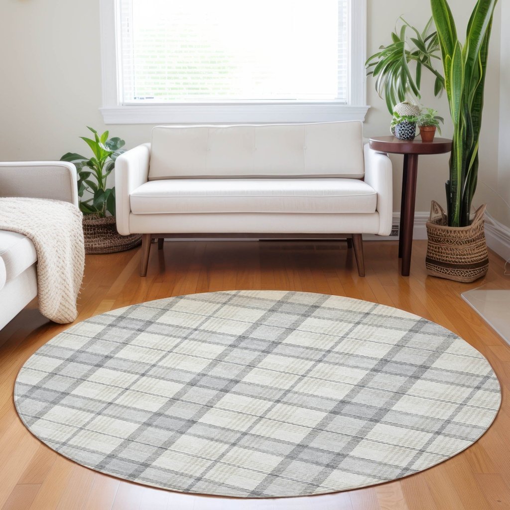 Zinara Gray Washable Indoor - Outdoor Rug - LOOMLAN - LOOMLAN Rugs - Outdoor Rugs