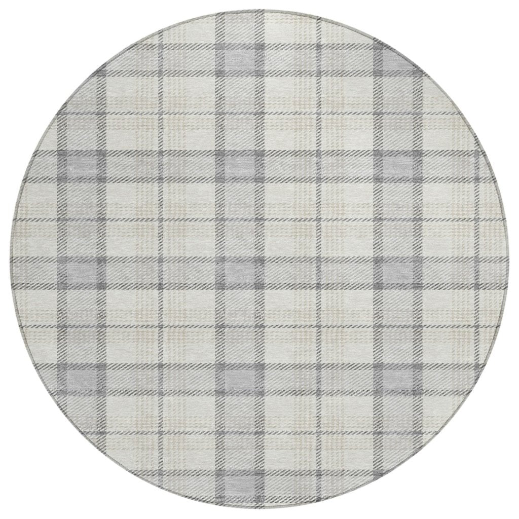 Zinara Gray Washable Indoor - Outdoor Rug - LOOMLAN - LOOMLAN Rugs - Outdoor Rugs