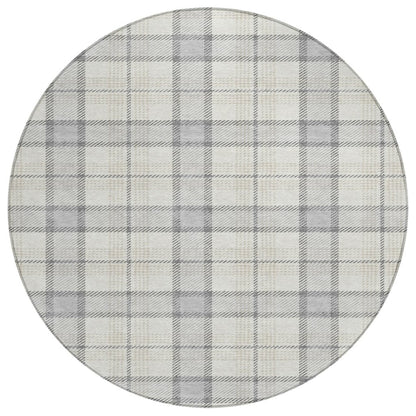 Zinara Gray Washable Indoor - Outdoor Rug - LOOMLAN - LOOMLAN Rugs - Outdoor Rugs