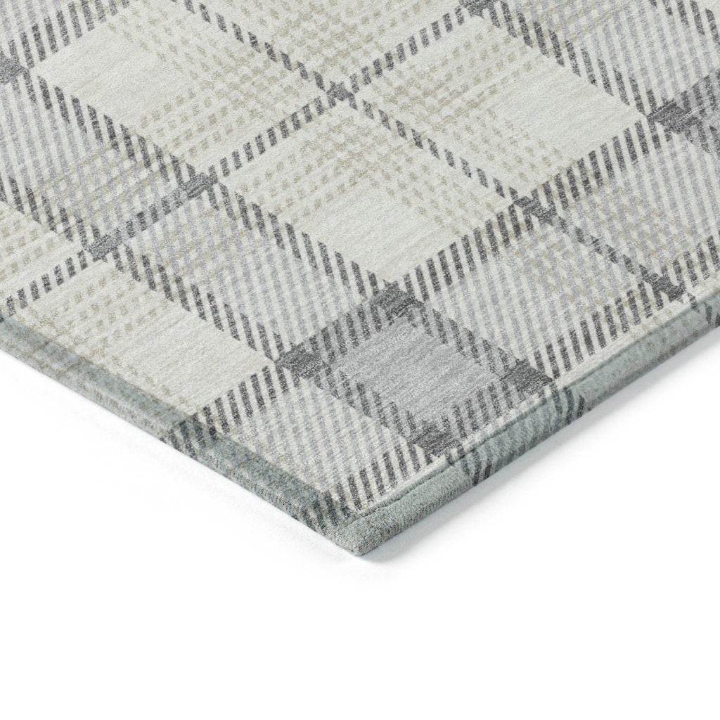 Zinara Gray Washable Indoor - Outdoor Rug - LOOMLAN - LOOMLAN Rugs - Outdoor Rugs
