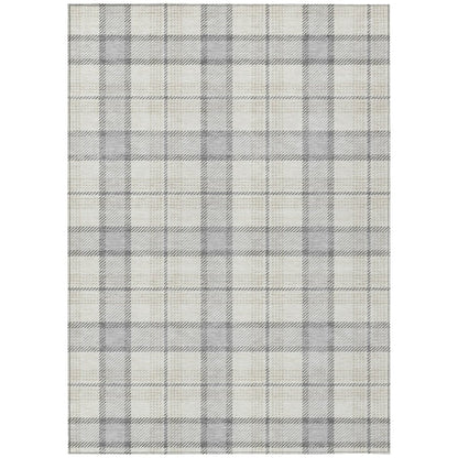 Zinara Gray Washable Indoor - Outdoor Rug - LOOMLAN - LOOMLAN Rugs - Outdoor Rugs