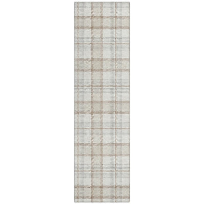 LOOMLAN Rugs Zinara Ivory Washable Indoor-Outdoor Rug