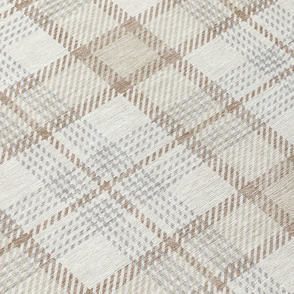 LOOMLAN Rugs Zinara Ivory Washable Indoor-Outdoor Rug