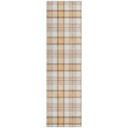 LOOMLAN Rugs Zinara Orange Washable Indoor-Outdoor Rug