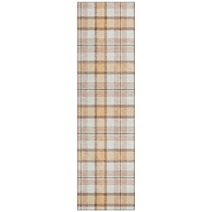 LOOMLAN Rugs Zinara Orange Washable Indoor-Outdoor Rug
