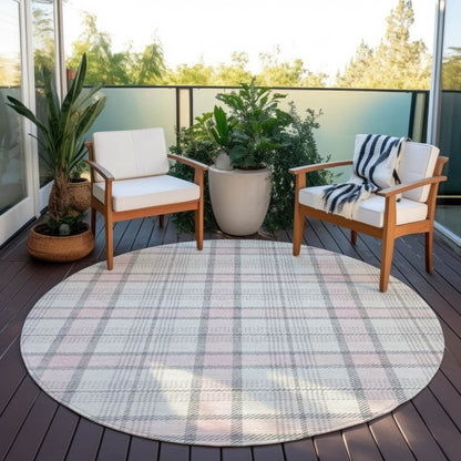 LOOMLAN Rugs Zinara Pink Washable Indoor-Outdoor Rug