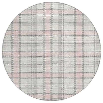 LOOMLAN Rugs Zinara Pink Washable Indoor-Outdoor Rug