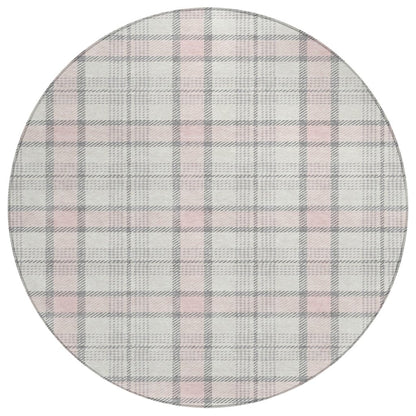 LOOMLAN Rugs Zinara Pink Washable Indoor-Outdoor Rug