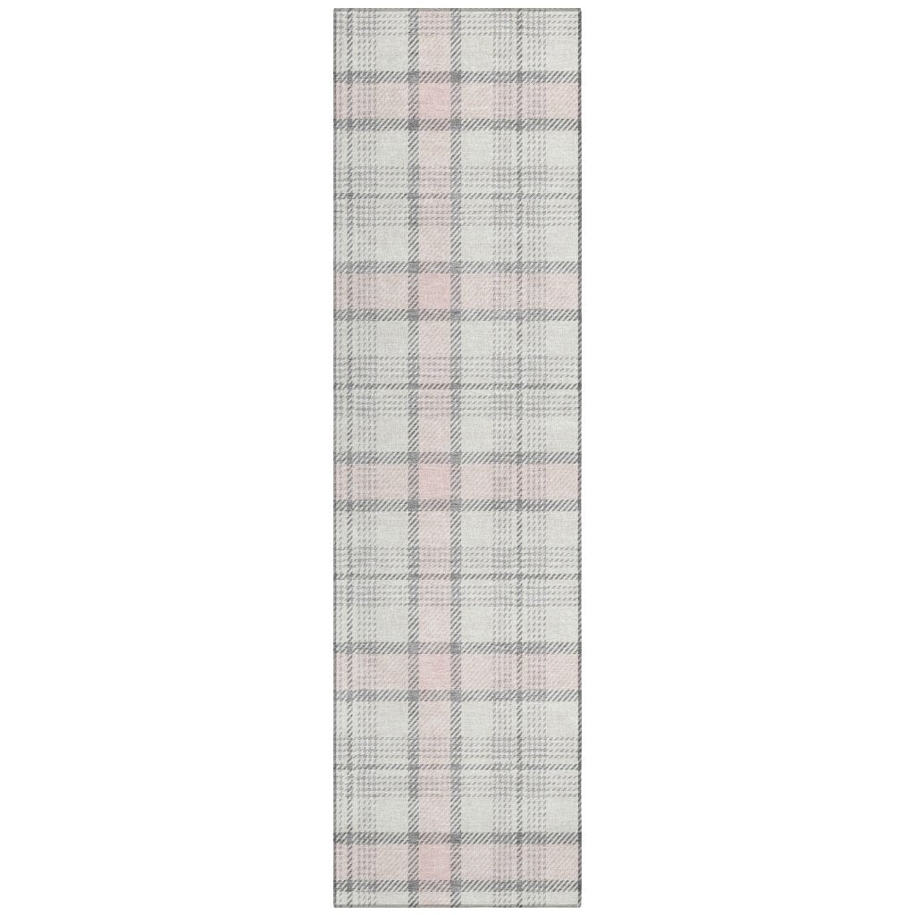 LOOMLAN Rugs Zinara Pink Washable Indoor-Outdoor Rug