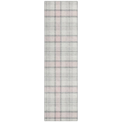 LOOMLAN Rugs Zinara Pink Washable Indoor-Outdoor Rug