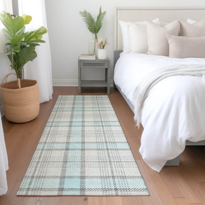 LOOMLAN Rugs Zinara Sky Washable Indoor-Outdoor Rug