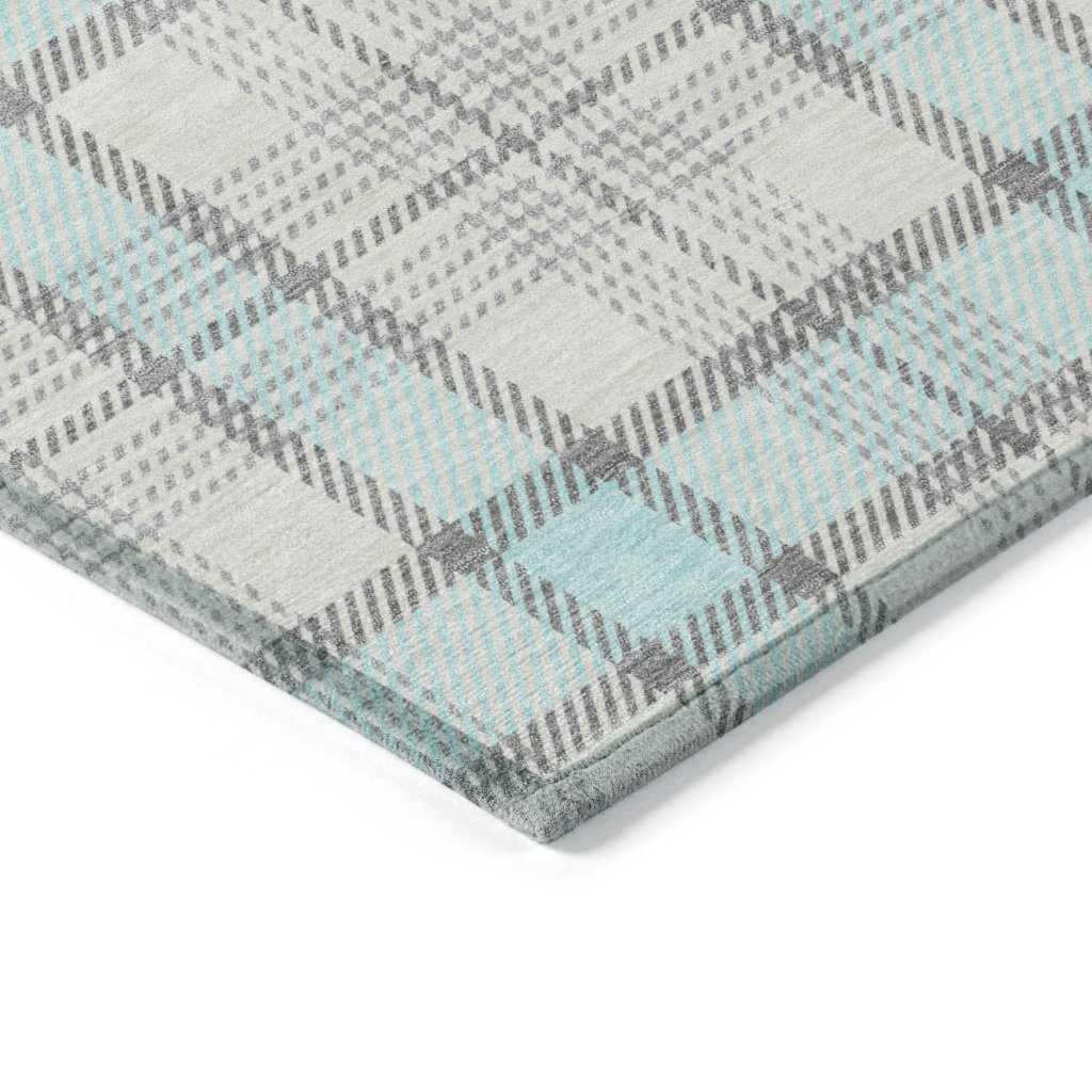 LOOMLAN Rugs Zinara Sky Washable Indoor-Outdoor Rug