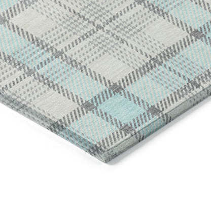 LOOMLAN Rugs Zinara Sky Washable Indoor-Outdoor Rug