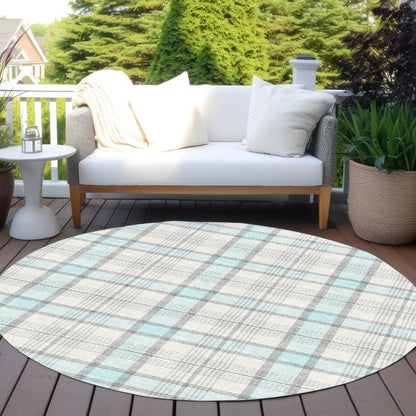 LOOMLAN Rugs Zinara Sky Washable Indoor-Outdoor Rug