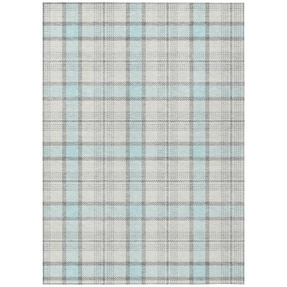 LOOMLAN Rugs Zinara Sky Washable Indoor-Outdoor Rug