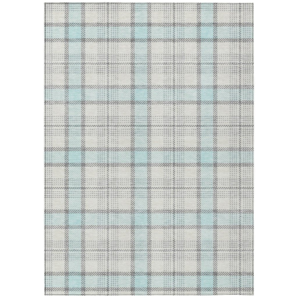 LOOMLAN Rugs Zinara Sky Washable Indoor-Outdoor Rug