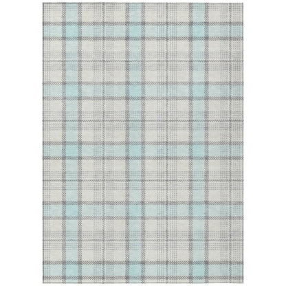 LOOMLAN Rugs Zinara Sky Washable Indoor-Outdoor Rug
