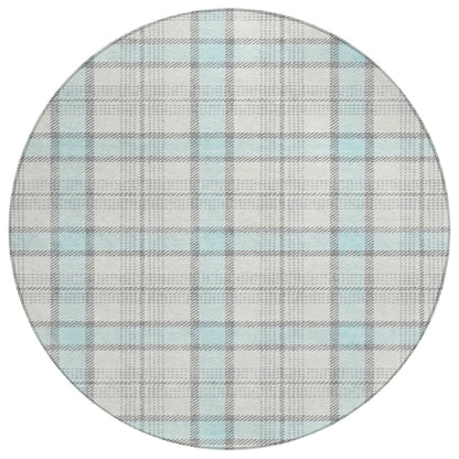 LOOMLAN Rugs Zinara Sky Washable Indoor-Outdoor Rug