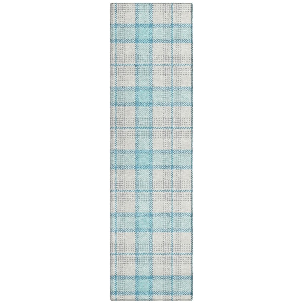 LOOMLAN Rugs Zinara Teal Washable Indoor-Outdoor Rug