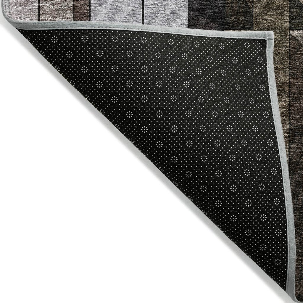 LOOMLAN Rugs Ziva Brown Washable Indoor-Outdoor Rug