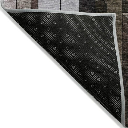 LOOMLAN Rugs Ziva Brown Washable Indoor-Outdoor Rug