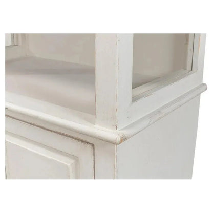 Zoey Bookcase Open Shelves Antique White - LOOMLAN - Sarreid - Bookcases