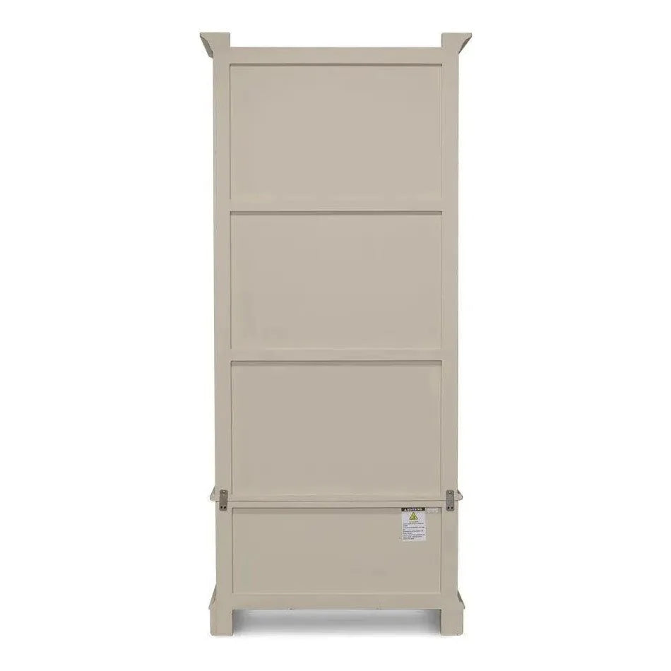 Zoey Bookcase Open Shelves Antique White - LOOMLAN - Sarreid - Bookcases