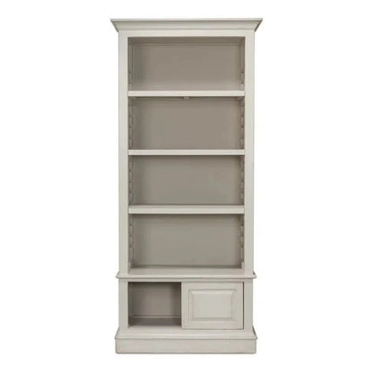 Zoey Bookcase Open Shelves Antique White - LOOMLAN - Sarreid - Bookcases