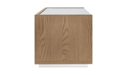 Ashcroft Two Drawers Wood Nightstand