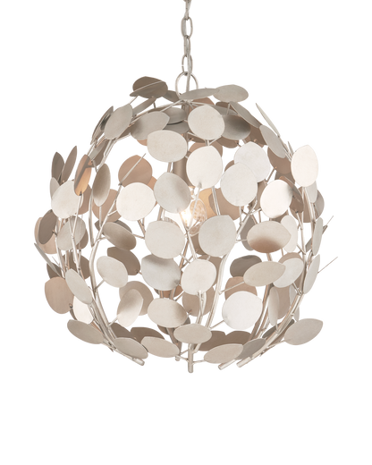 Lunaria Orb Iron Silver Chandelier