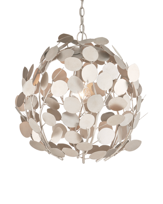 Lunaria Orb Iron Silver Chandelier