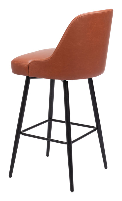 Keppel Swivel Barstool Brown