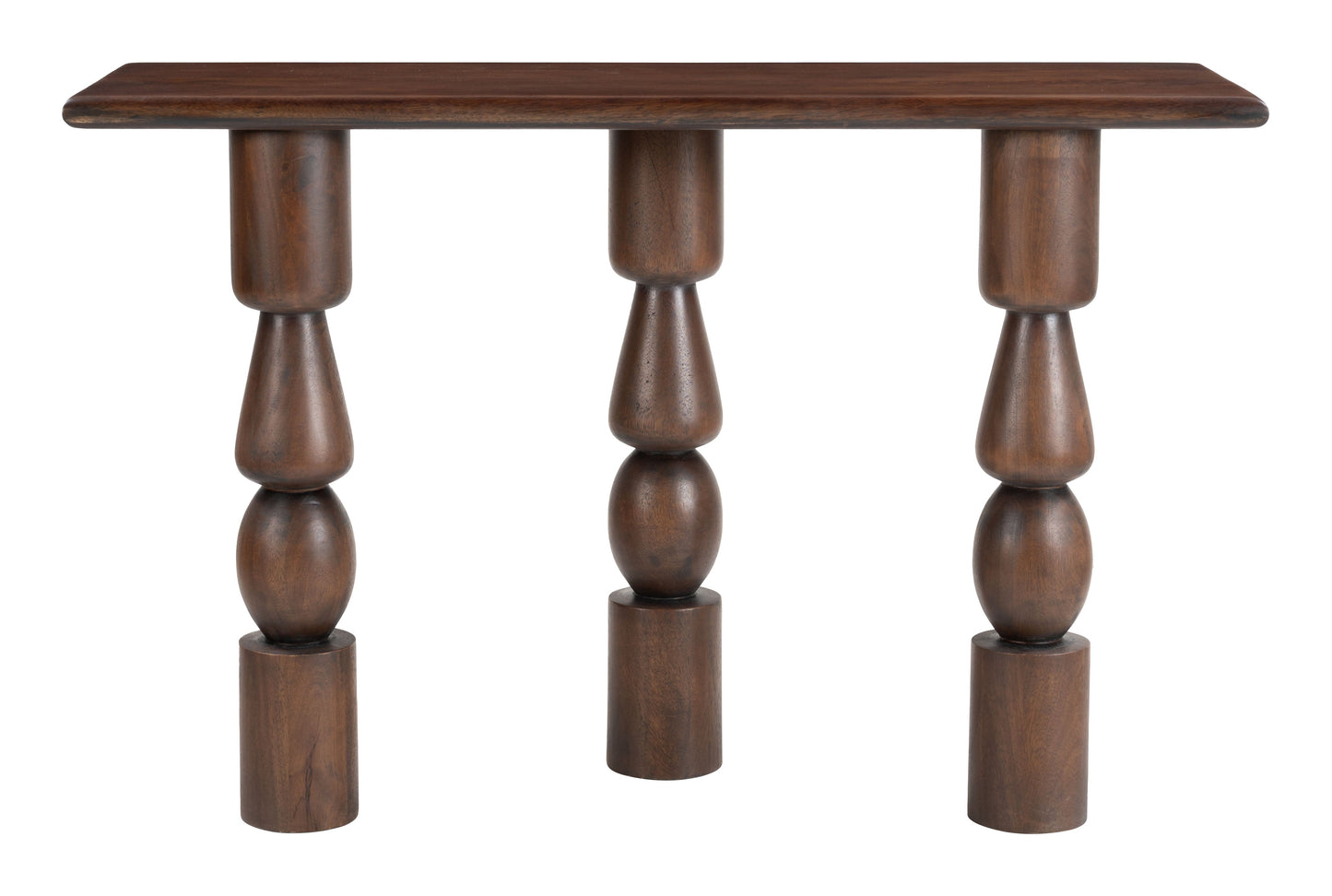 Split Console Table Brown