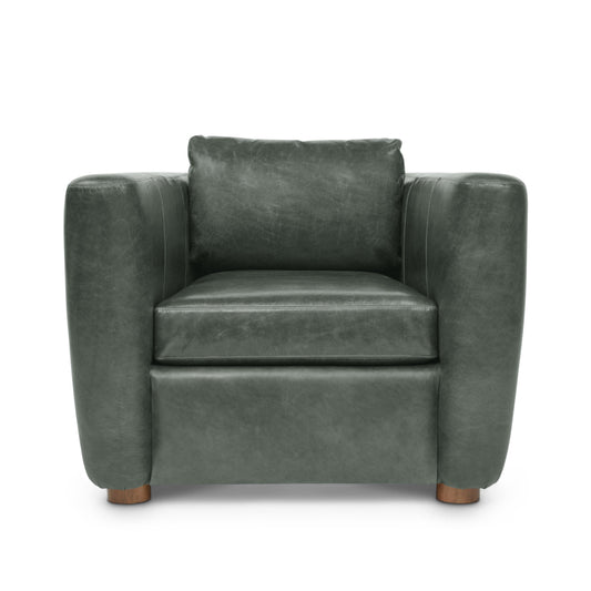 Modern Leather Club Chair