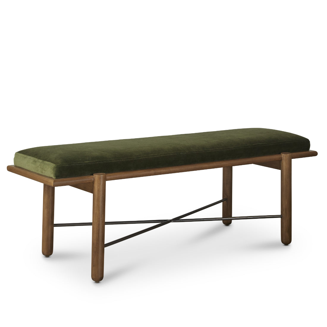 Modern Upholstered Suede Bedroom Bench Preston