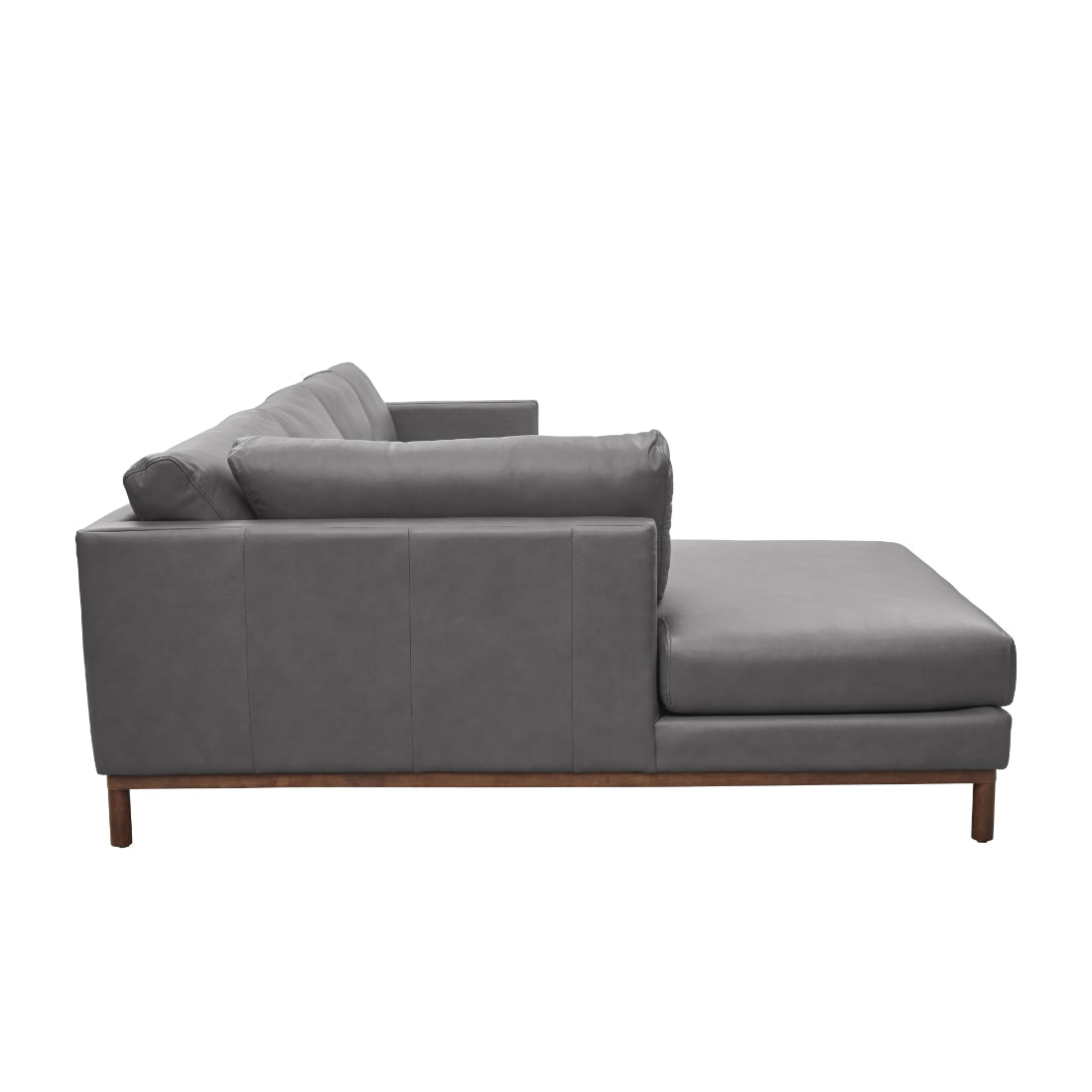 Burbank Small Leather Left Facing Sectional Sofa