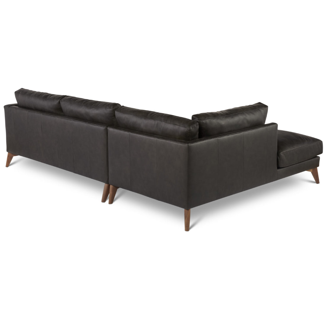 Burbank Small Leather Left Facing Sectional Sofa