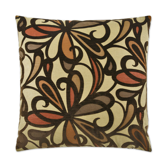 D.V. Kap Fanfare Burgundy Throw Pillow With Insert