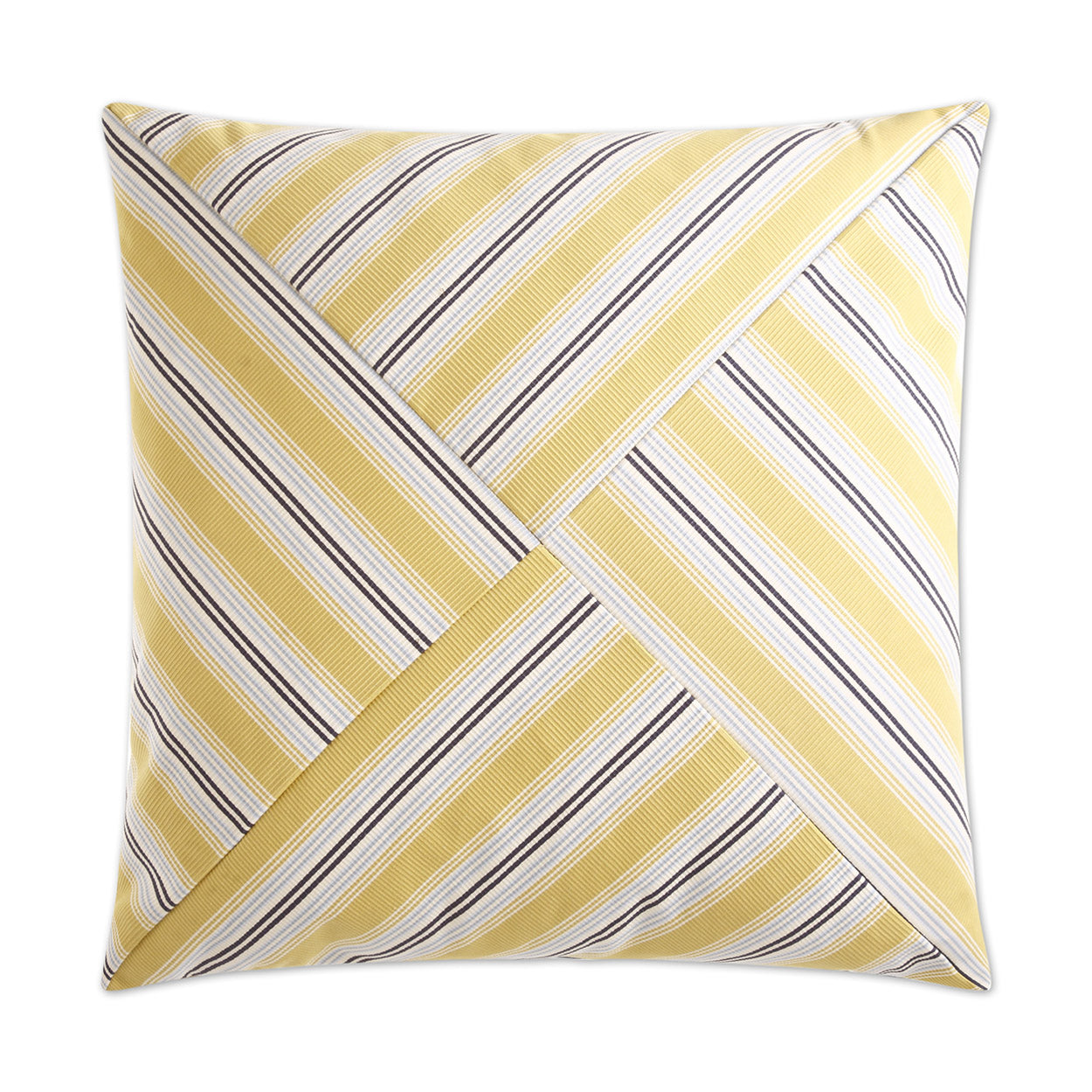 D.V. Kap Ottoman Stripe Yellow Throw Pillow Insert