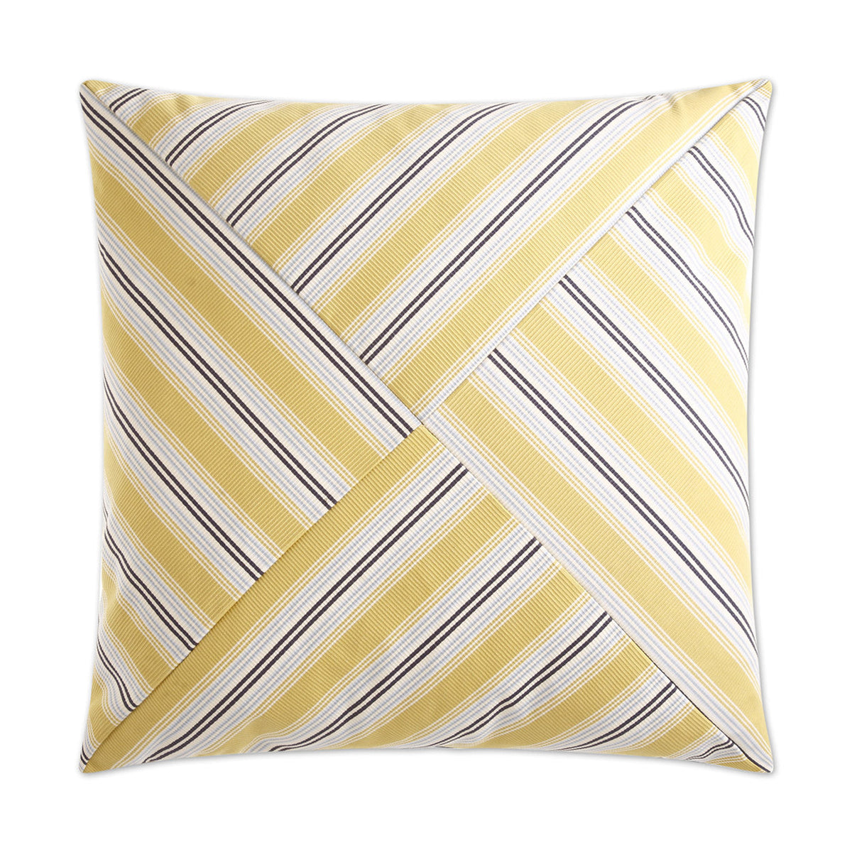 D.V. Kap Ottoman Stripe Yellow Throw Pillow Insert