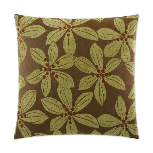 D.V. Kap Tropical Leaf Green Throw Pillow With Insert