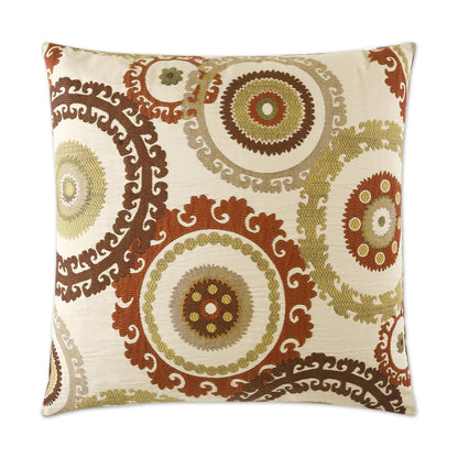 Taraz Teak Multi Color Throw Pillow With Insert