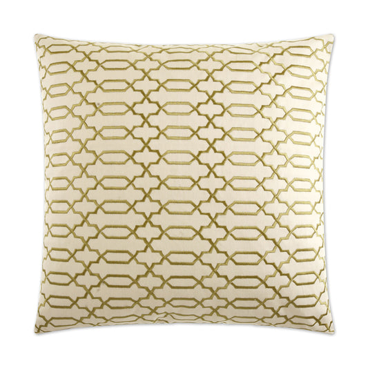 D.V. Kap Lattice Brown Throw Pillow With Insert