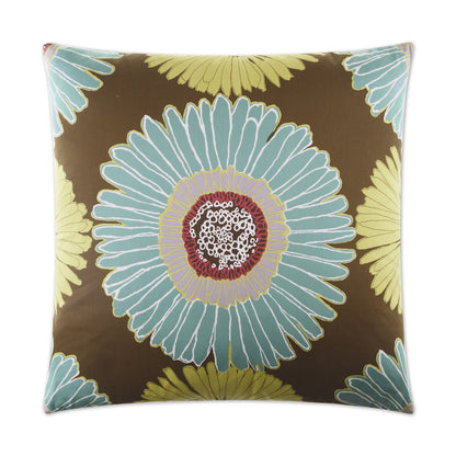 Sunshine Blue Throw Pillow With Insert