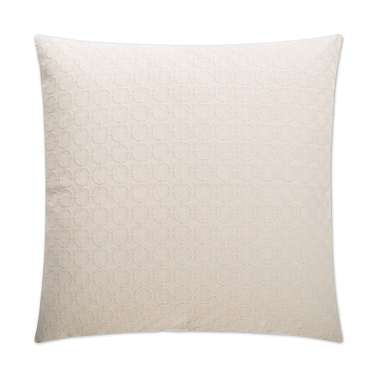 D.V. Kap Full Circle Ivory Throw Pillow With Insert