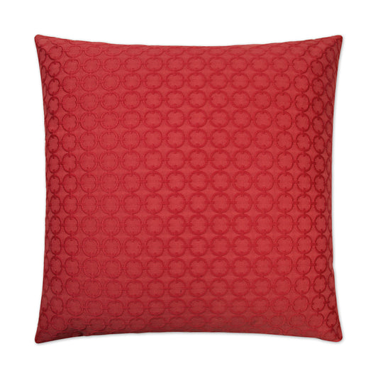 D.V. Kap Full Circle Red Throw Pillow With Insert