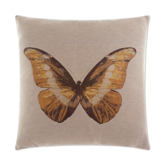 D.V. Kap Monarch Yellow Throw Pillow With Insert