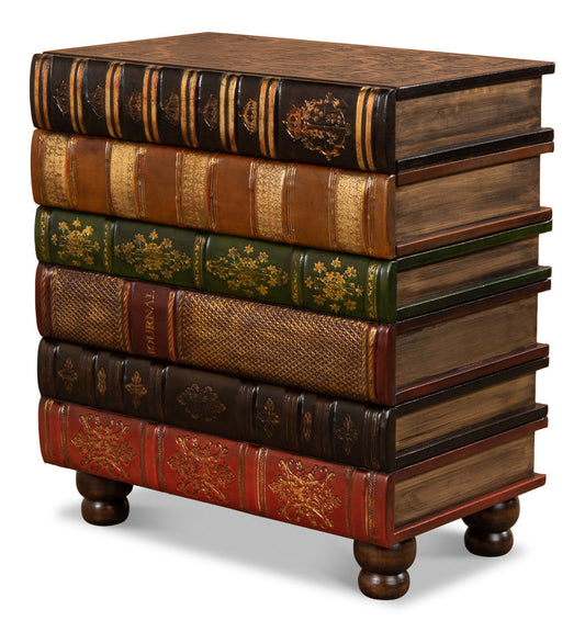 Unique Florentine Books Chairside Side Table